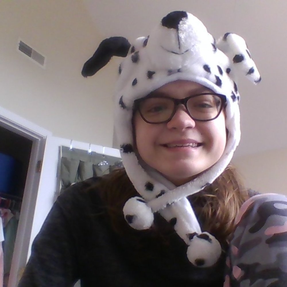 Kids dalmatian dog winter hat